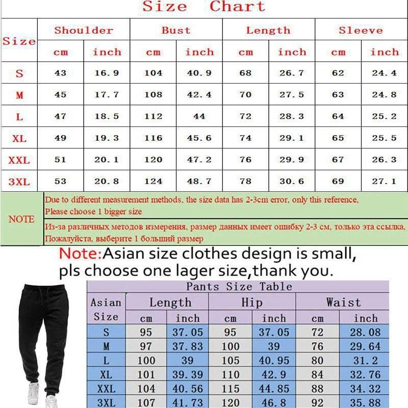 Tuta da uomo Set tuta da jogging NASA Giacca con zip con cappuccio + pantaloni abbigliamento sportivo Jogger/E/L