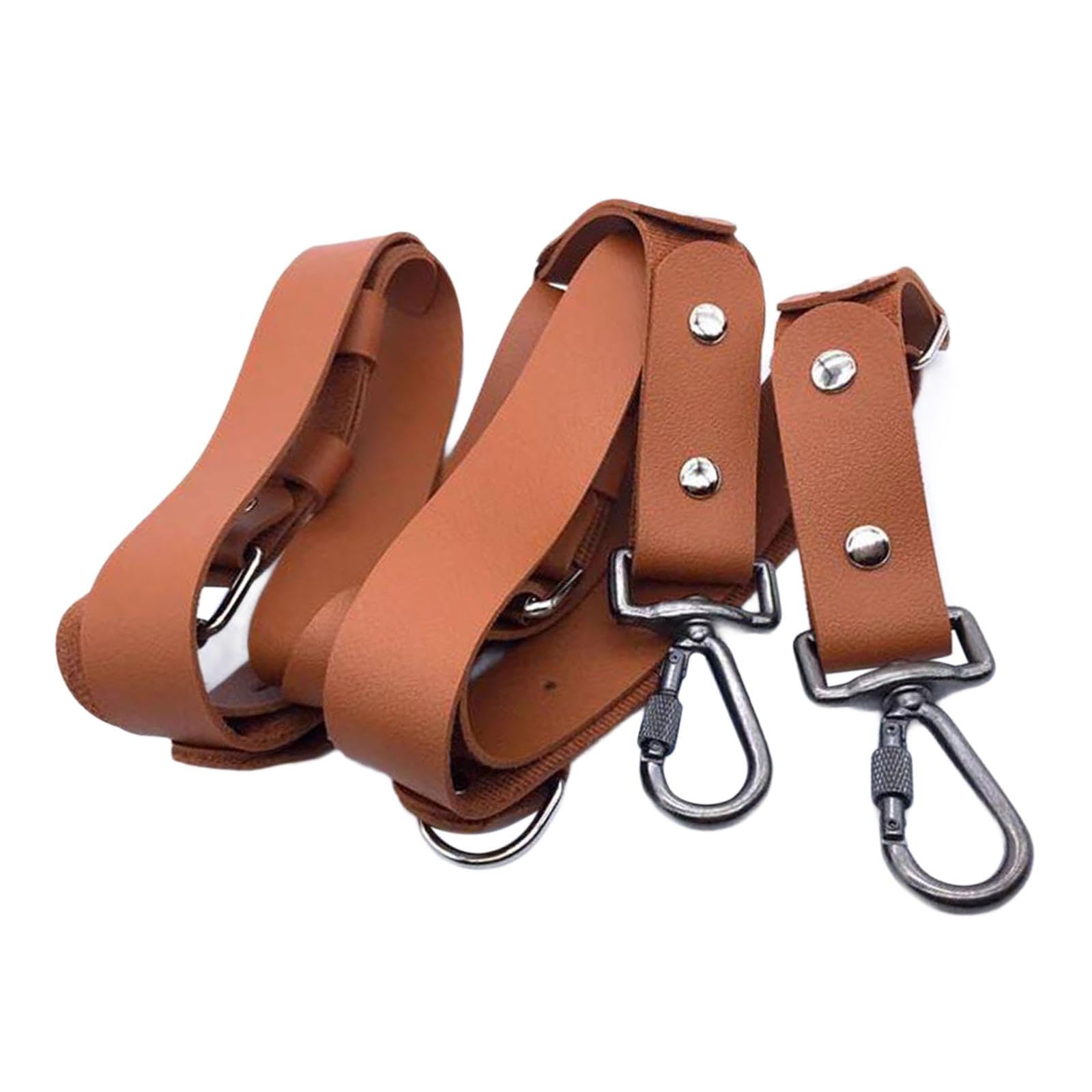 Camera Strap Regolabile in PU per Trasporto Sicuro di DSLR SLR Accessorio Leggero per Design Confortevole Adatto a Viaggi Uso Quotidian, Marrone