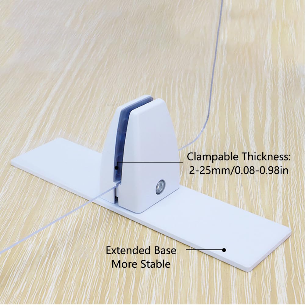 SagaSave 2 clip divisorie da scrivania, in lega di alluminio, staffa divisoria per la privacy con viti, morsetto divisorio per scrivania, per casa, ufficio, scuola (argento)