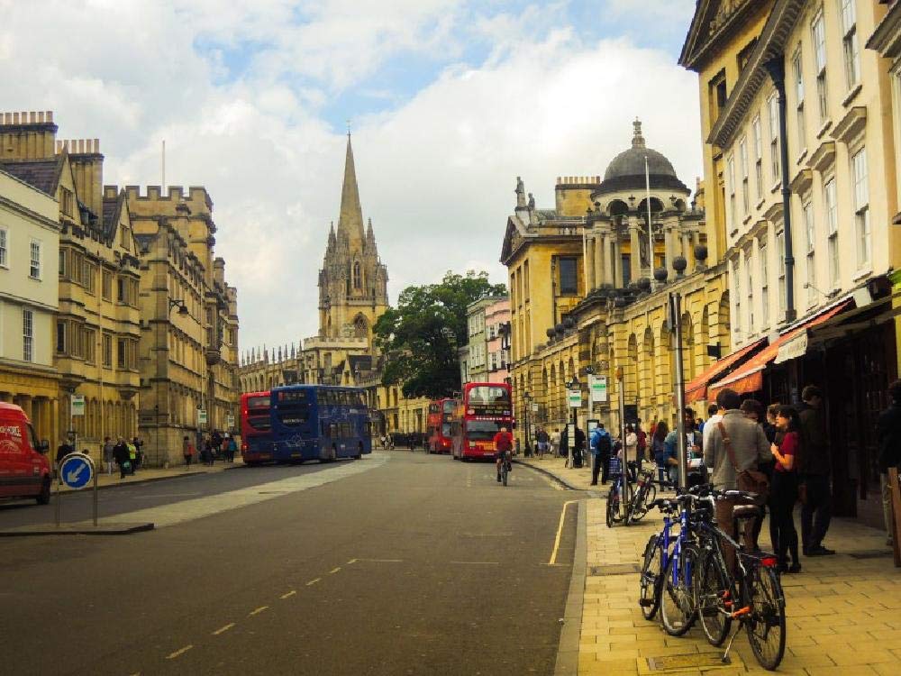 SHILIHOME Architektonische Landschaft der Universität Oxford UK, Malen nach Zahlen, zum Selbermachen, einzigartig