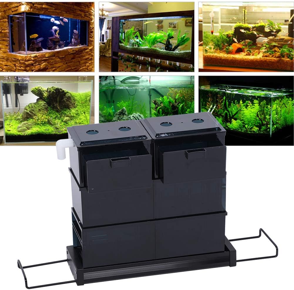 Aquarium Filter Box Drawer Acrylic 45 Slots 6 Boxes Aquarium Fish Tank