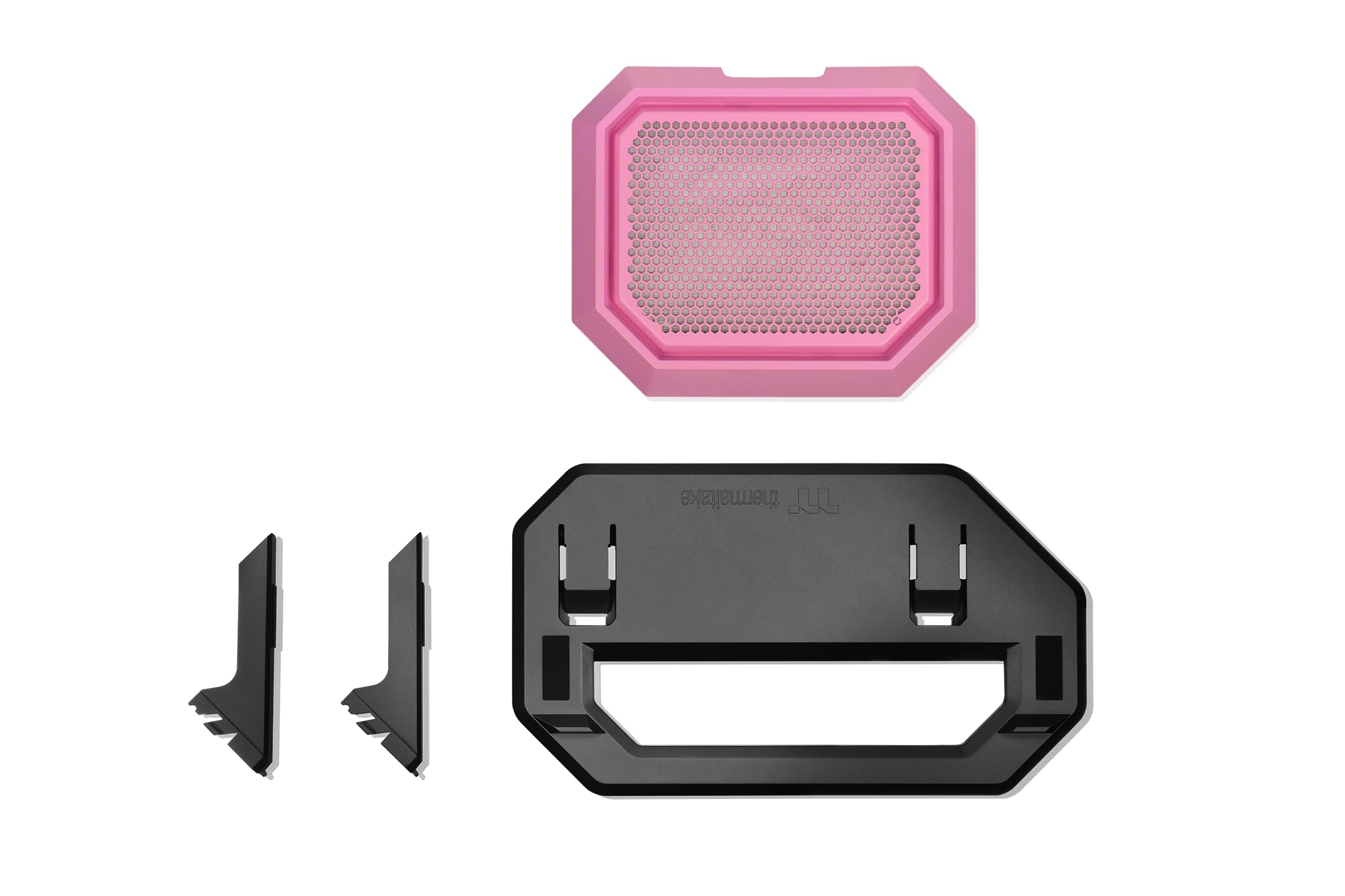 Thermaltake The Tower 300 Stand Bubble Pink | Gehäuse Stand Kit | Horizontale Platzierung | Display Ständer und Abdeckplatte | Anti Kratz Gummipads | Anti Rutsch Design