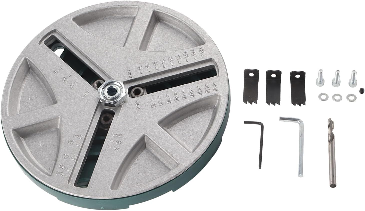 Adjustable Punching Saw, Circular Hole Opener Positioning Bit 3 Tooth Blades, for Woodworking Projects