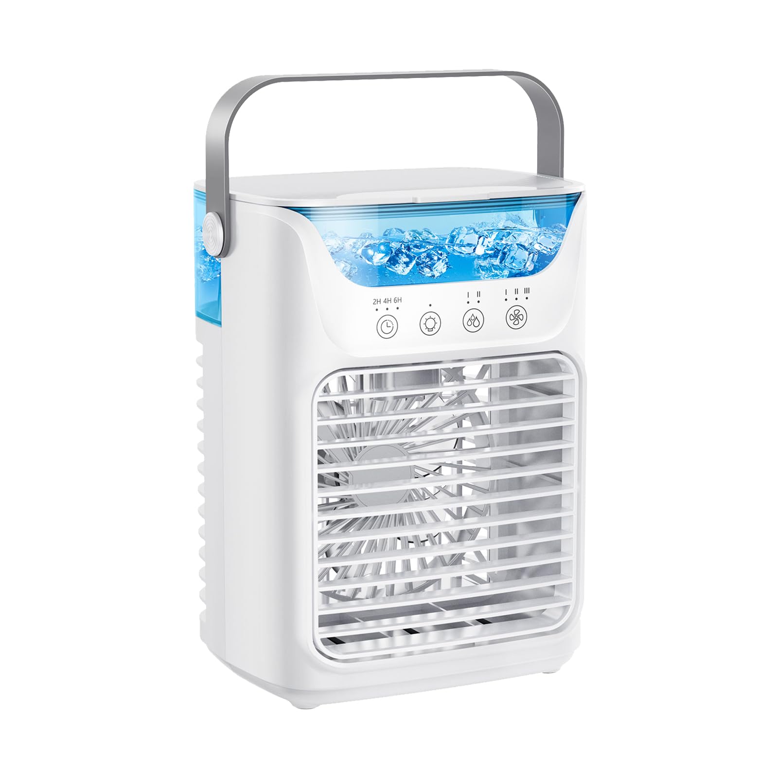 Energy-Efficient Portable Air Conditioner with 7 LED Colors & Easy Controls