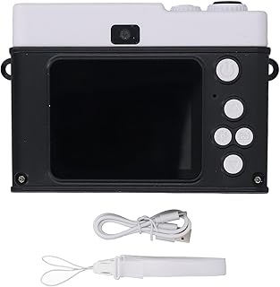 Digital Camera with MP3 Player and Games, 1080P 48MP HD Camera with 2.0 Inch TFT Color Screen, 8X Digital Zoom Anti Shake Camera with Fill Light for Travel Vlogging (Black)