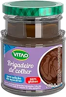 VITAO Brigadeiro de Colher Zero Açúcar 200g – Sem Glúten, Textura Cremosa