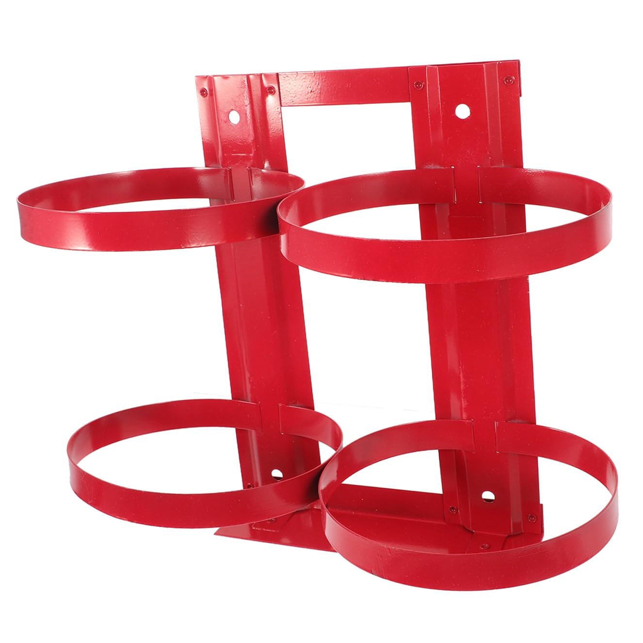 Supporto Per Estintore a Parete in Metallo Resistente, Staffa Di Montaggio Doppia Per Estintori Da 5 Kg, Porta Estintore Professionale Per Edifici Residenziali e Commerciali