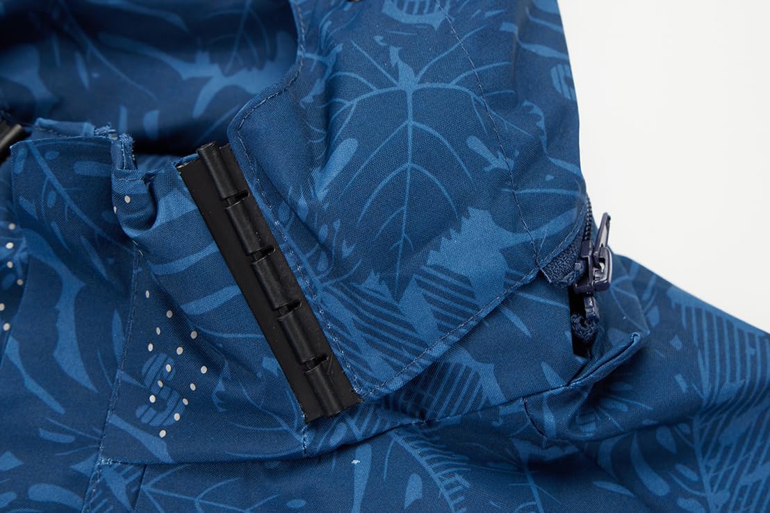 Chaos World Men's Rain Jacket With Hood Windbreaker Lightweight Waterproof Raincoat Trench Coat Camping Gear - Image 2