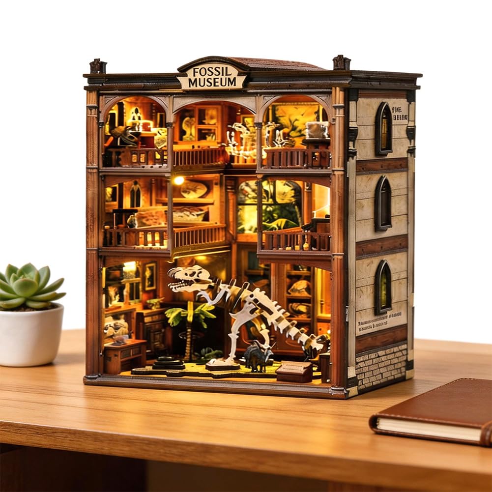Kit fai da te in legno per casa delle bambole in miniatura, per adulti e adolescenti, con luce a LED, per familiari e amici, decorazione da scrivania, regalo unico