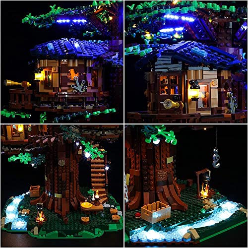 AISERALY Beleuchtungsset für (Ideas baumhaus 21318) - für Lego 21318 LED Beleuchtung Licht-Set(NUR Licht kit, Nicht… – Bild 4