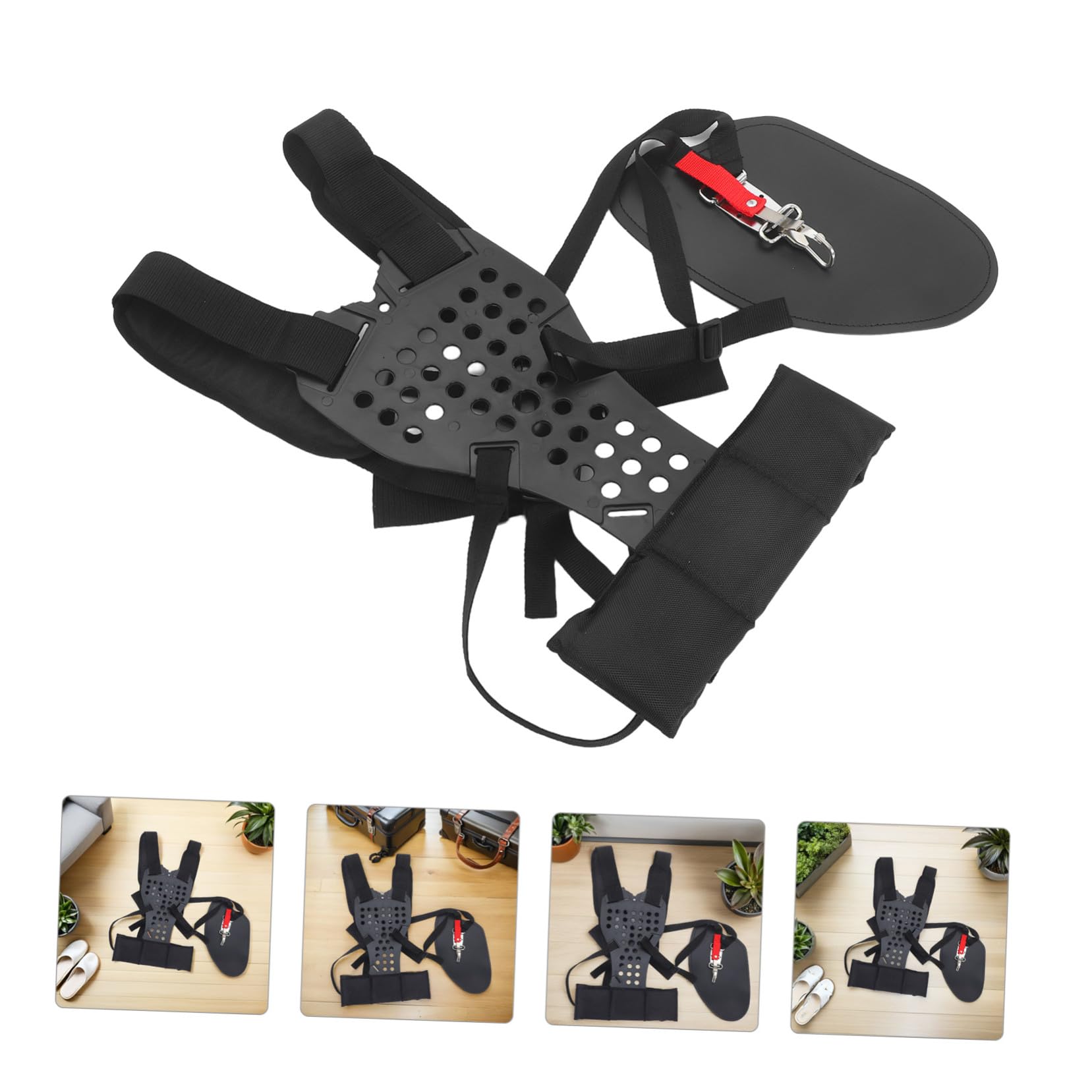 BESTonZON Cinturino per Rifinitore Antiscivolo Cinghia di Supporto del Rifinitore Cinghia per Tosaerba da Giardino Imbarazione del Mazzazione Prople Fascia Soffiatore per Foglie Black