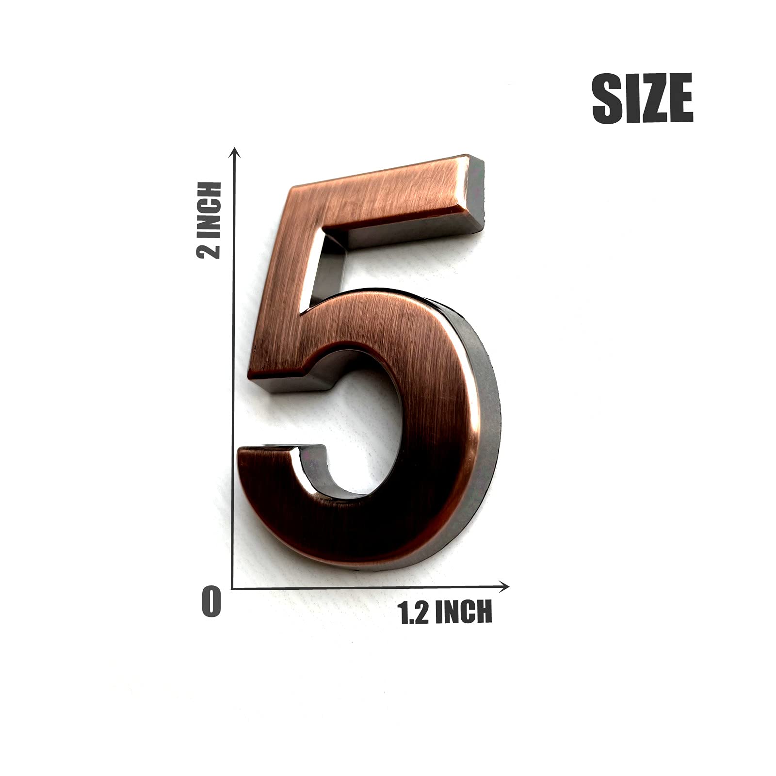 Diggoo 20 Pack Mailbox Numbers 0-9, 2.76 Inch High, Door - View #5