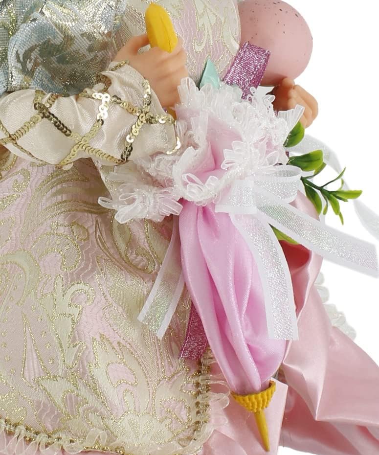 Miniatura 7 de Sombrilla de 19 pulgadas, color verde pastel, rosa, blanco, huevo de Pascua coleccionable de primavera para decoración del hogar 402102