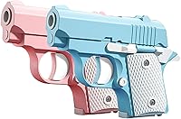 Cool 1911 Fidget Toy Gun 2 Pack - 3D Printed Stress Relief Fidgets for ADHD Anxiety Relief, Pink Blue for Kids Adults