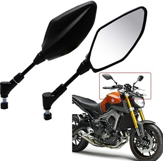 Motorcycle Mirrors for Yamaha FZ07 FZ-09 FZ8 FJ-09 MT-10 MT-25 FZ-10 FZ6 Fazer FZ6R XJ6 XSR700 XSR900 ABS XJR1200 XJR1300 XV950 10MM Reverse Side Mirrors