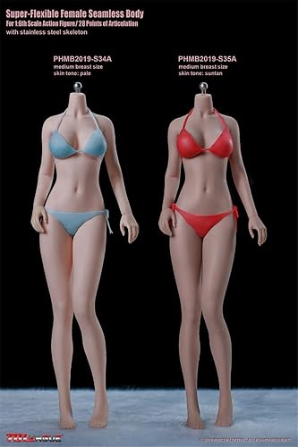 Miniatura 3 de HiPlay TBLeague - Figura de acción sin costuras para niña joven, tipo de cuerpo y busto mediano, escala 16 S34A (palo, sin cabeza)