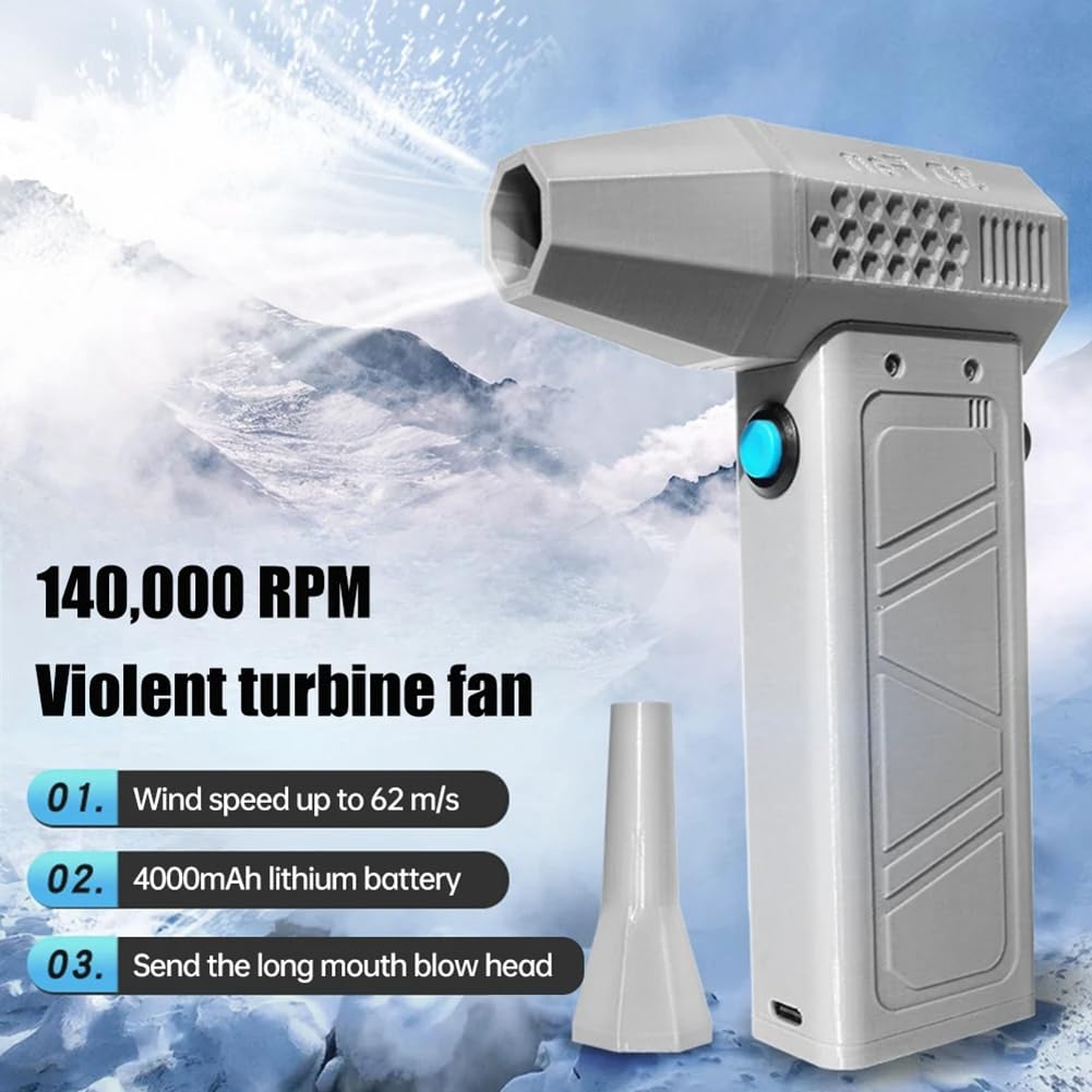 Souffleur Puissant Ventilateur de Conduit à Grande Vitesse Ventilateur à Jet Turbo 140 000 Tr/Min Vitesse Du Vent 52 M/S Ventilateur Turbo Moteur Sans Balais Souffleur Violent,B