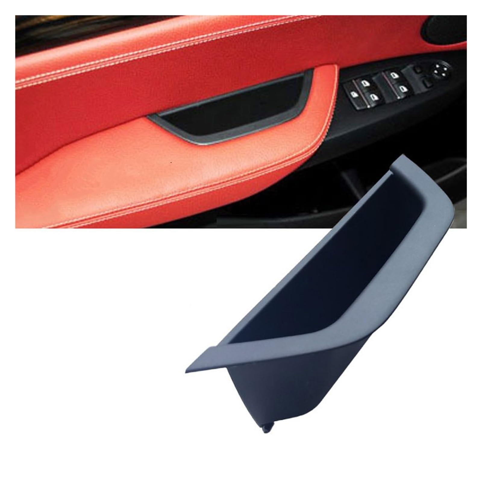 PBPLZWVWA Car Inside Door Handle Pull Trim Cover for X3 X4 F25 F26 2010-2016 LHD RHD Car Interior Driver Door Armrest Panel Pull Handle