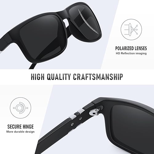 Miniatura 4 de Ofwin Gafas de sol polarizadas para hombre, protección UV400, deportes, ciclismo, conducción, pesca, gafas de sol