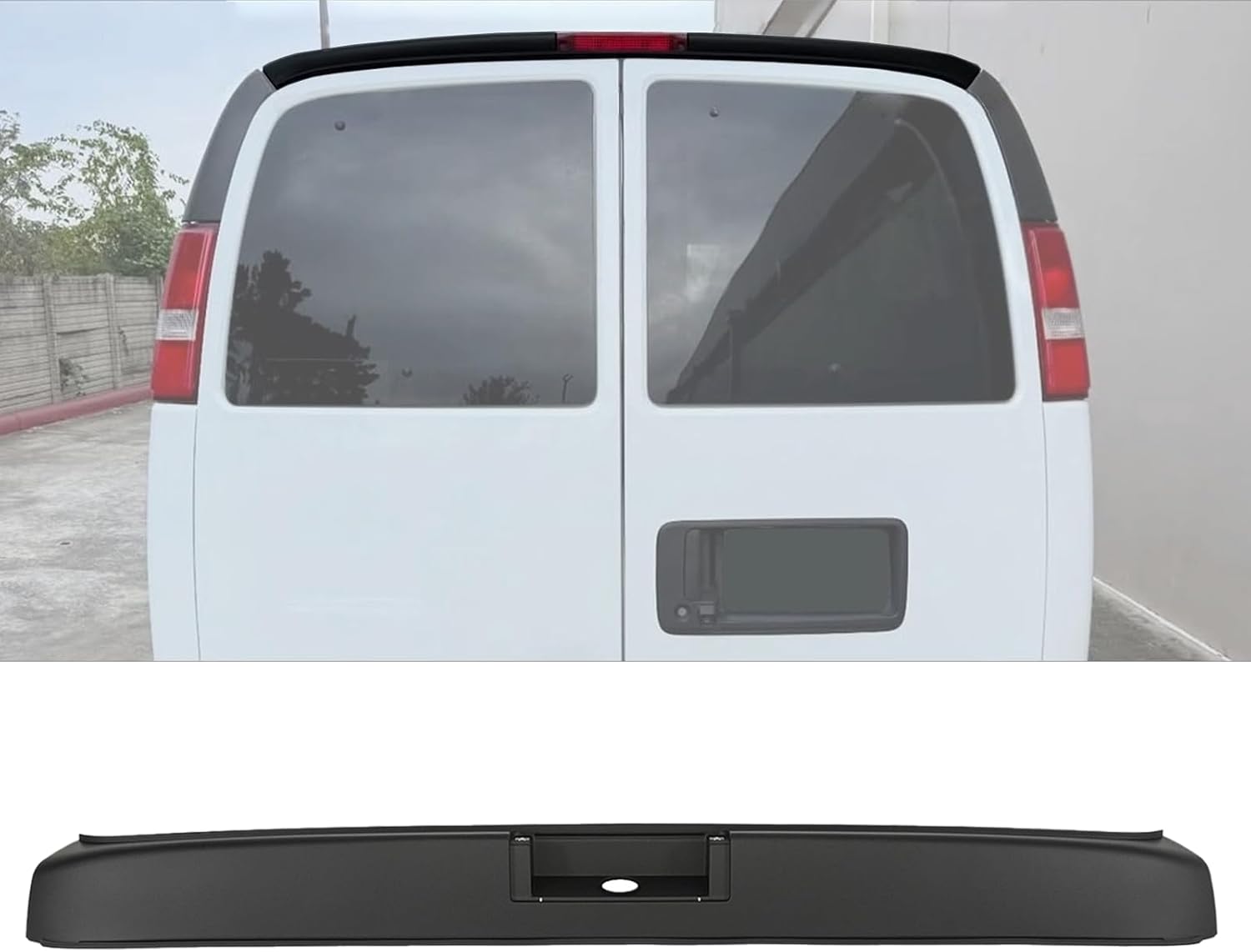 Exterior Rear Upper Trim Applique Molding for 2003-2025 Chevy Express & GMC Savana Replaces 22825852