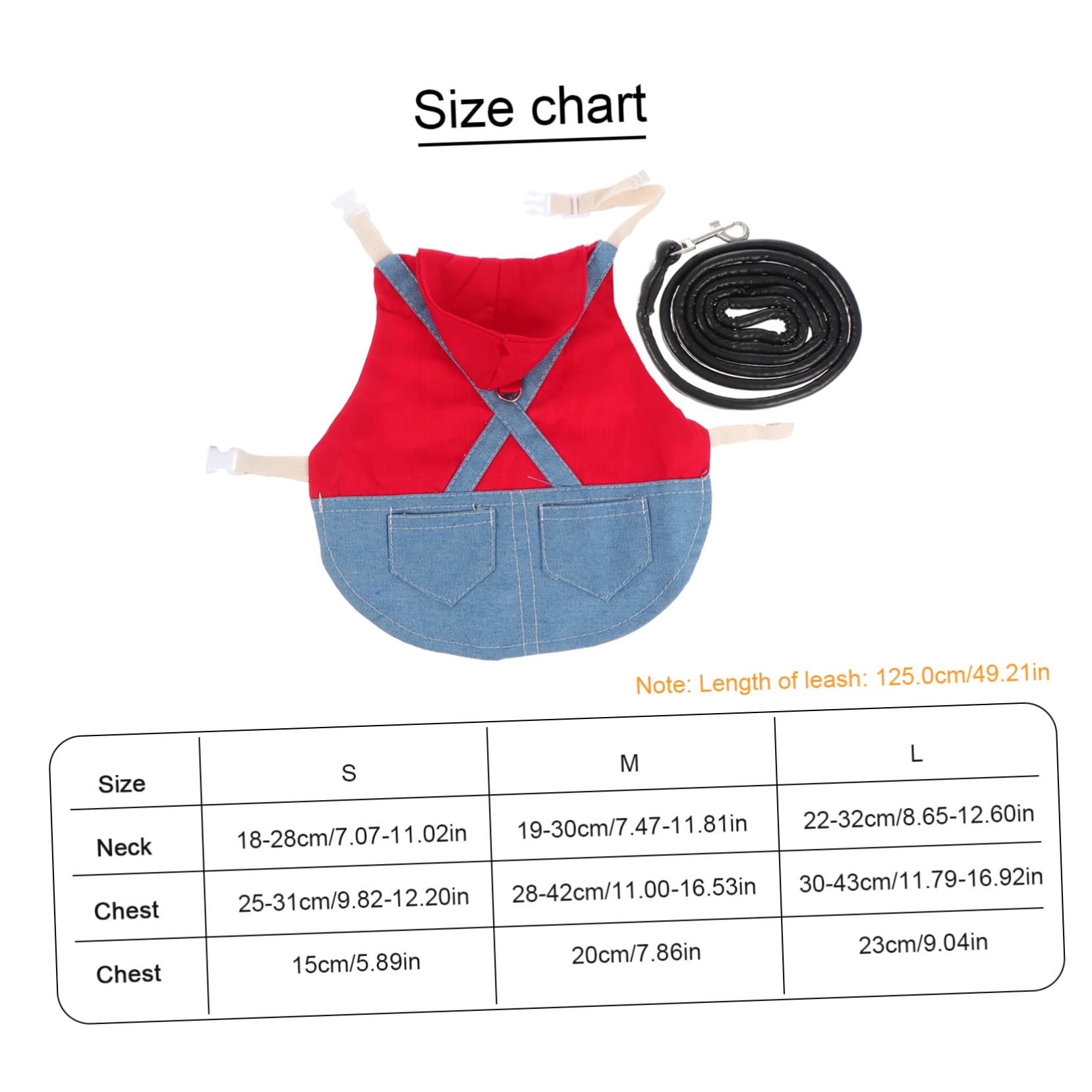 Kisangel 1Set Durable Rabbit Harness Leash with Outdoor Traction Rope Stylish Bunny Clothes for Special Occasions and Photo Taking for Pet Rabbits and Guinea Pigs