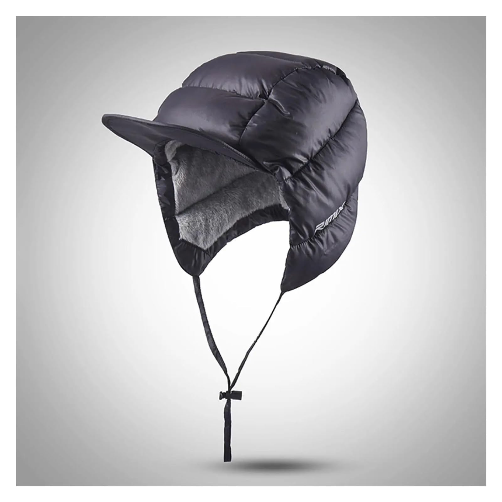 Gorro con Visera de plumón de Pato a Prueba de Viento, Orejeras térmicas Impermeables, Forro Polar cálido, Suave for Ciclismo, Caza, Clima frío, Deportes de Nieve al Aire Libre(Blue)