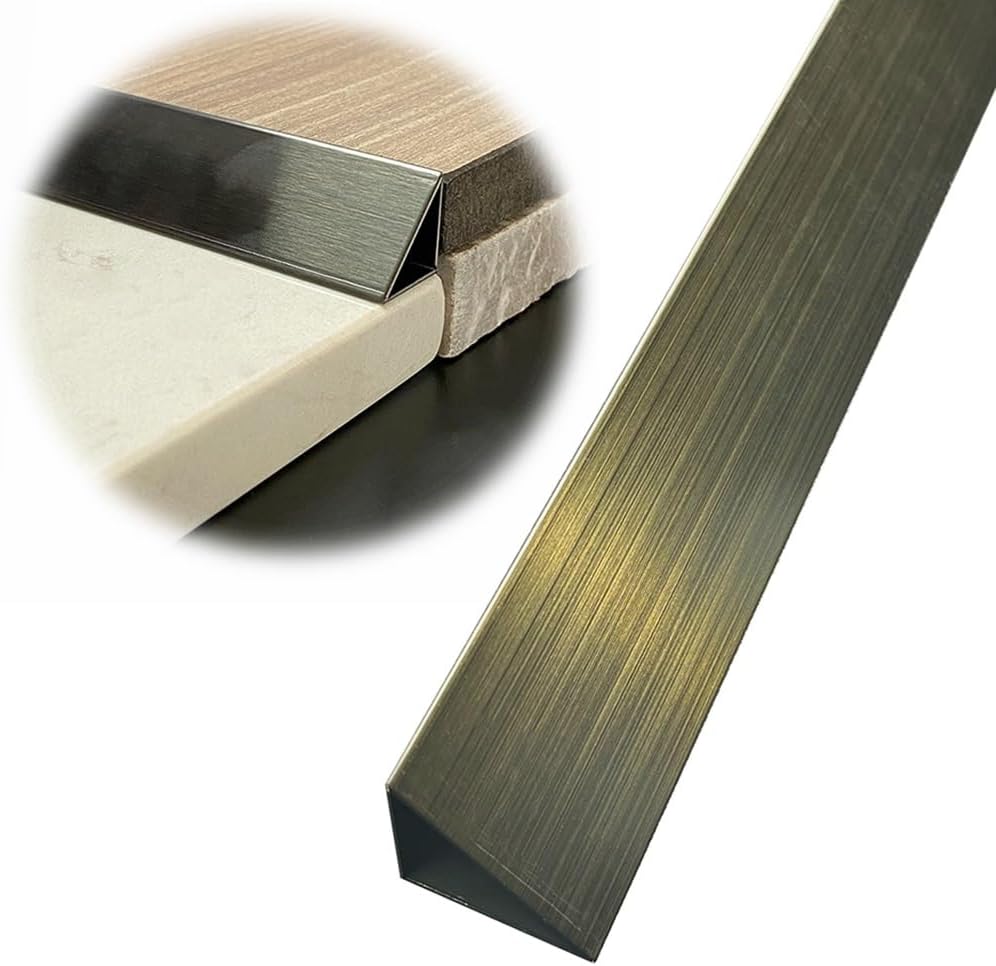 1 2 3 4 5cm Threshold Reducer Molding Doorways Threshold Ramp Reducer Stainless Steel Transition Strip for Uneven Floors, 6 Styles - Triangle(Black,1 * 1cm)