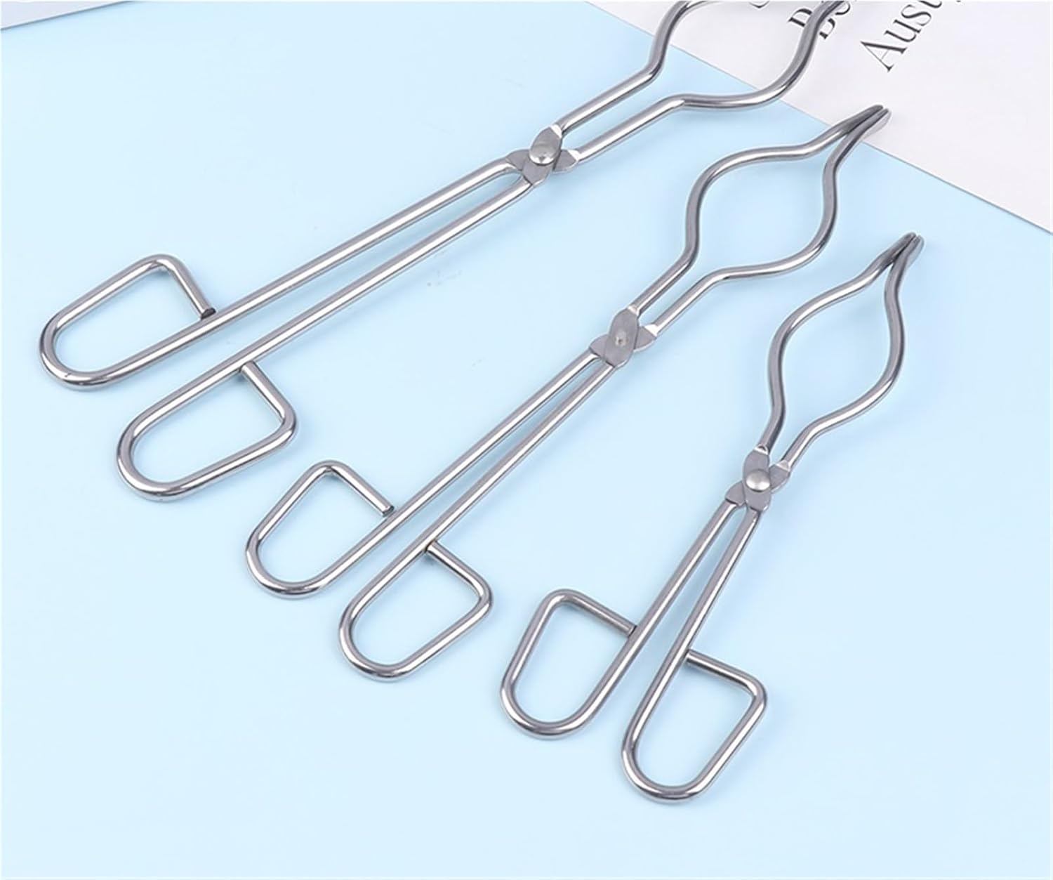 Kitchen Plier Tools Folding Stainless Steel Hot Bowl Pot Clip Dish Holder Steamer Heat Insulation Plate Tong Anti-Caliper Clamp(25CM)