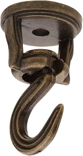 National Hardware N249-615 V155 Swivel Swag Hooks in Antique Brass, 2 Pack