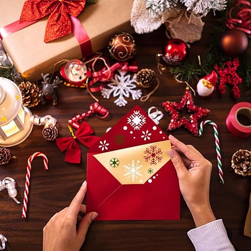 Miniatura 3 de Plantilla de copo de nieve de Navidad para pintar, plantilla reutilizable de invierno de 11.8 x 11.8 pulgadas para manualidades, dibujo de pared,