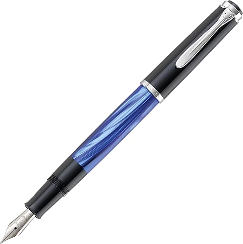 Miniatura 5 de Pelikan Souverän M200 - Pluma estilográfica punta media mármol verde 1 unidad 994103