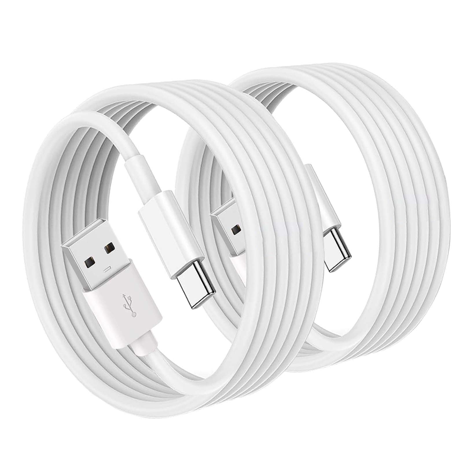 Cable USB Carplay de carga rápida para iPad Pro y iPhone 16 paquete doble 6