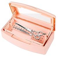 Vista 1 de Gusnilo Caja esterilizadora para herramientas de uñas, tarro desinfectante de plástico, recipiente para desinfectante, adecuado para herramientas