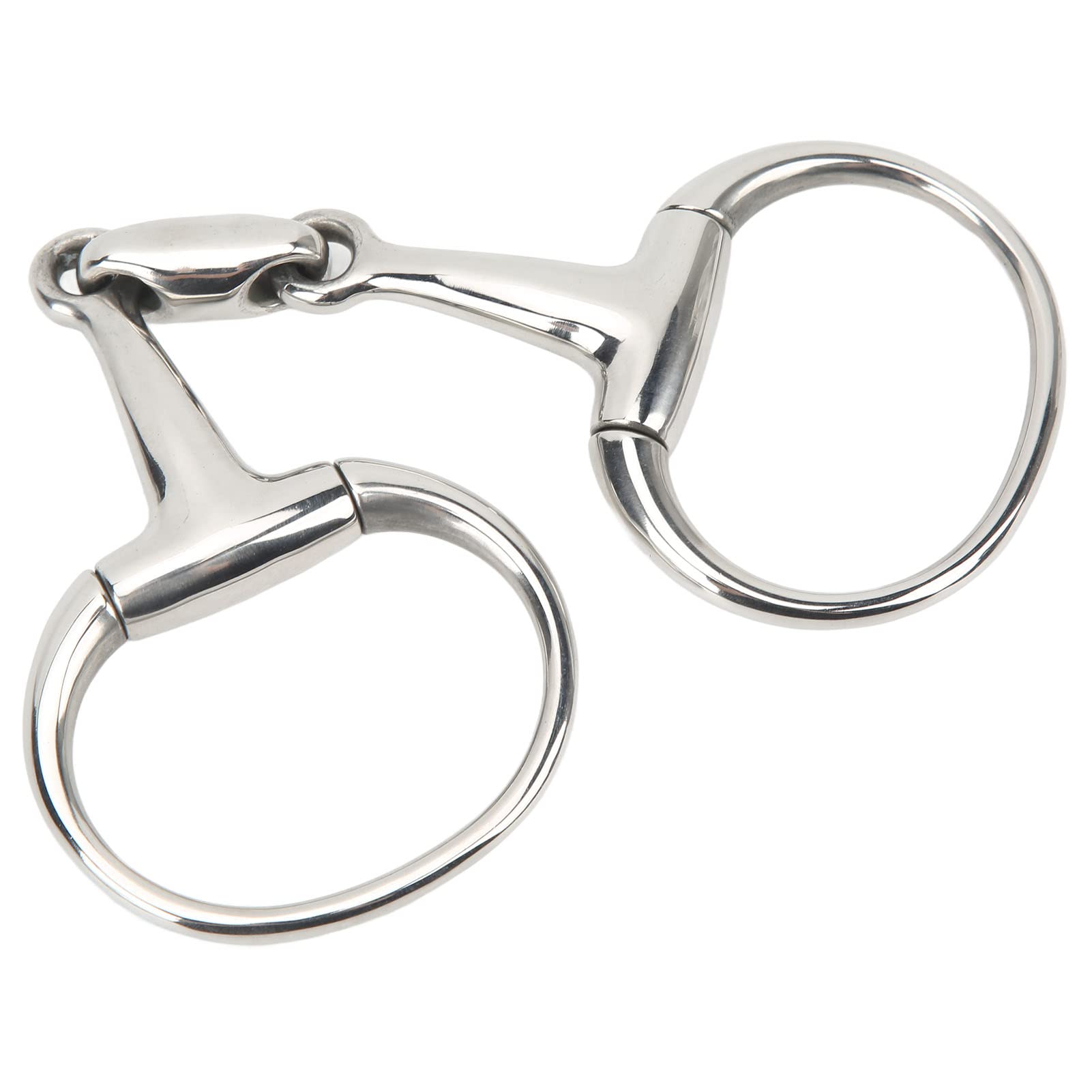 Mors en acier inoxydable pour chevaux, 12 cm, design anti-morsure pour un contrôle confortable
