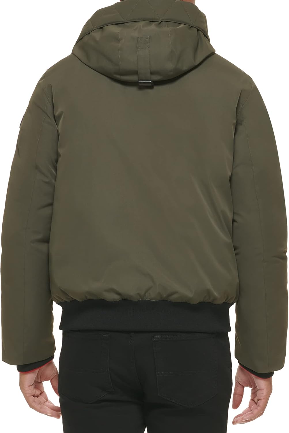 Tommy Hilfiger Men's Arctic Cloth Hooded Bomber