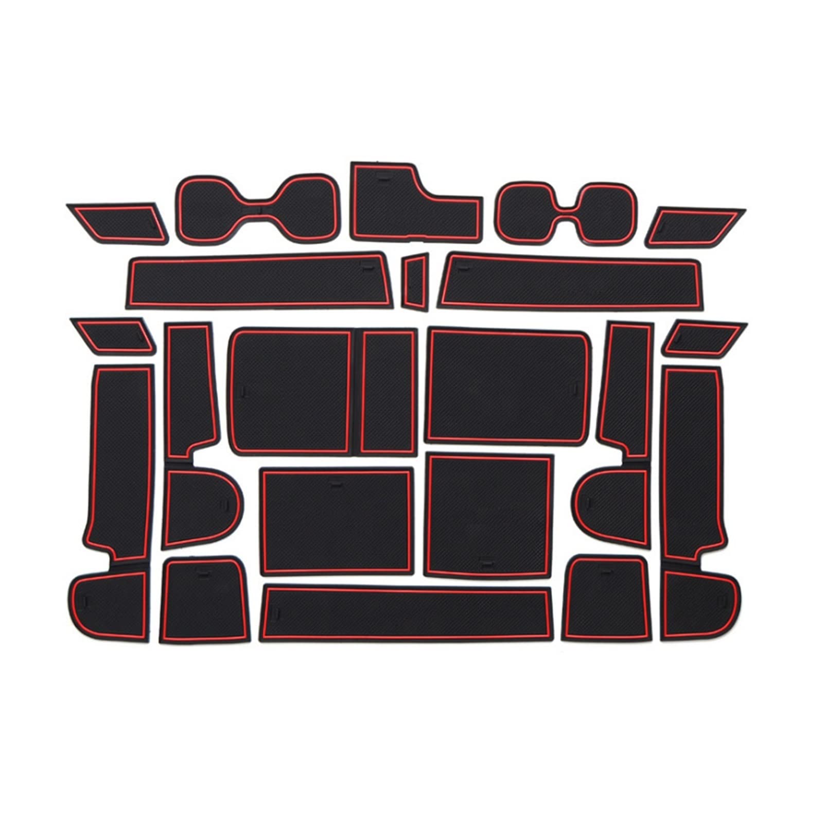 Tapis de doublure de console centrale C-RV 2017-2019 finition rouge