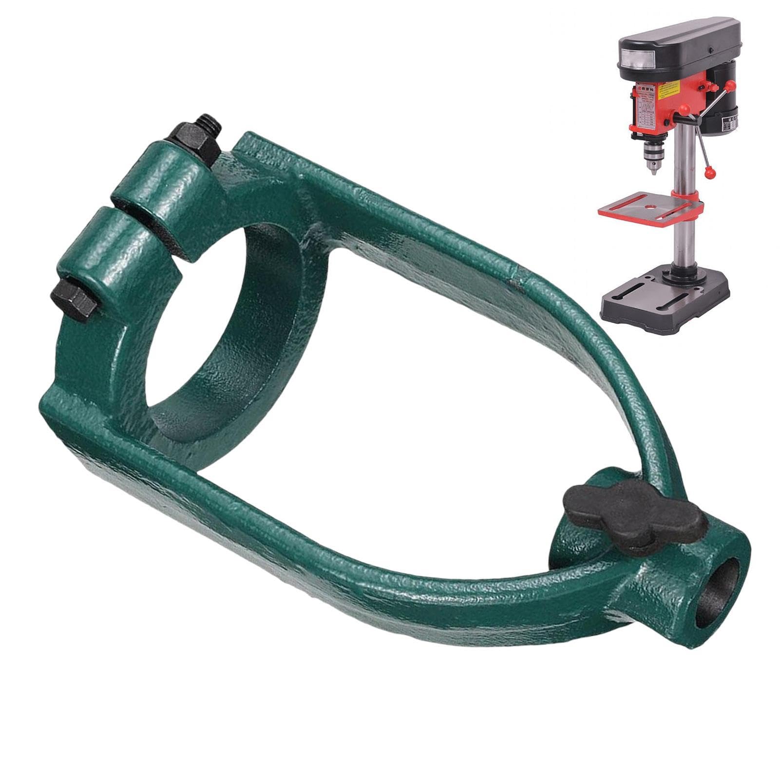 Square Hole Drill Bit Adapter for Bench Drill, Stainless Steel Hand Drills Bracket, and Accurate Drilling Drill Machines Supplies for Bench Drills and Hand Drills Fixtures