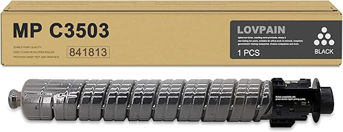 MP C3503 C3003 - Cartucho de tóner negro (paquete de 1 unidad) Cartucho de tóner Bispe de alto rendimiento 841813 de repuesto para impresora Ricoh