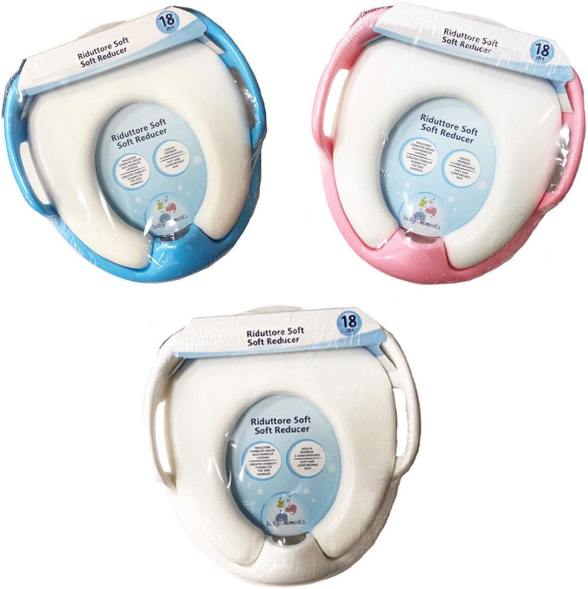 Kids Potty Seat Soft Padded Baby Toilet Seat Cover Potty Training with Handles *Leave Message for Choice* White SEAT NOT Available