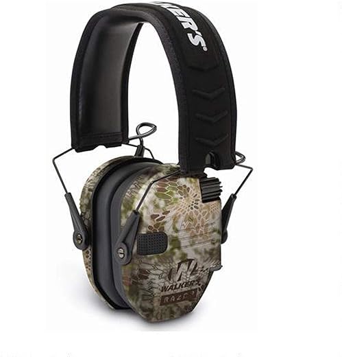PROHEAR Electronic Ear Protection for Shooting with 4X Sound Amplification, Gun Range Hearing Protection Muffs, NRR 23dB Noise Reduction Headphones for Hunting, Green