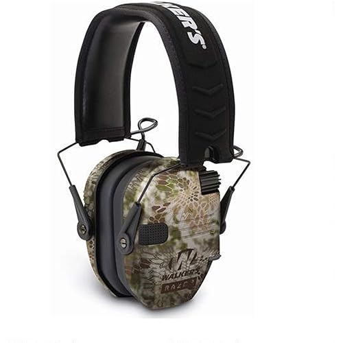 Walker's Razor Slim Ultra Low Profile Compact Design Adjustable Range Shooting Hunting Hearing Protection Electronic Earmuffs
