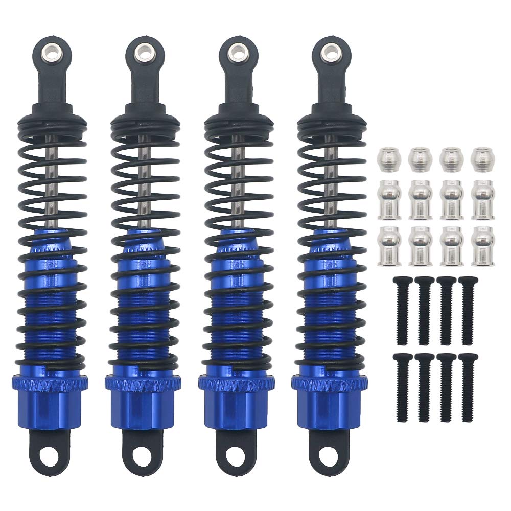 RC Adjustable Shocks Absorber Springs Set Upgrade Parts 283004 80mm 1/16 Buggy Truck Off-Road HPI HSP Traxxas Losi Axial Tamiya Redcat Car(dark blue)