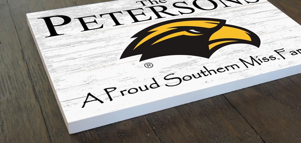 Southern Miss Name Sign Solid Wood for USM Family, Fans, Alumni, Students or Graduation