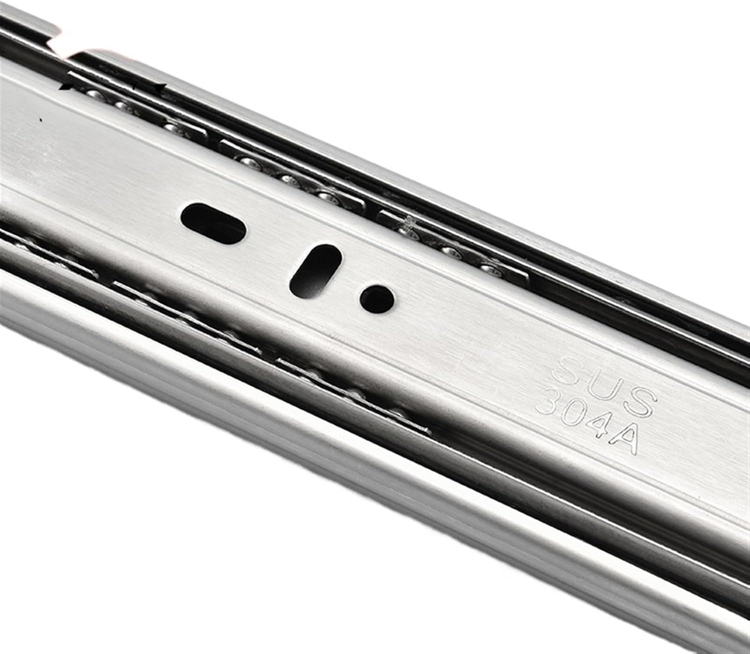 Heavy Duty Drawer Slides Stainless Steel Drawer Slides Three-Section Cabinet Furniture Hardware(Normal 12inch 30cm)