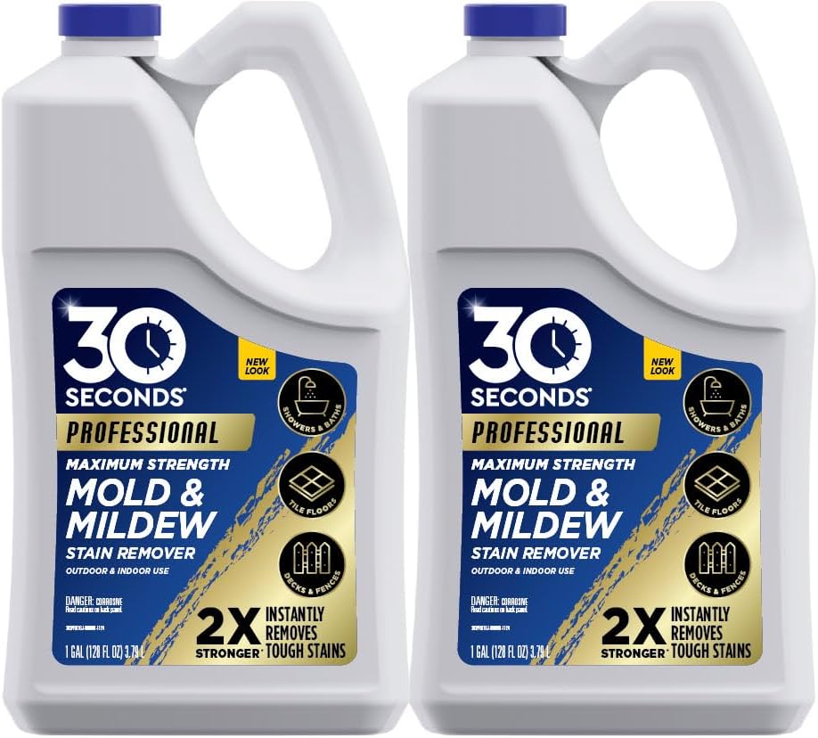 Amazon.com: 30 SECONDS Pro Mold and Mildew Stain Remover | Scrub Free ...
