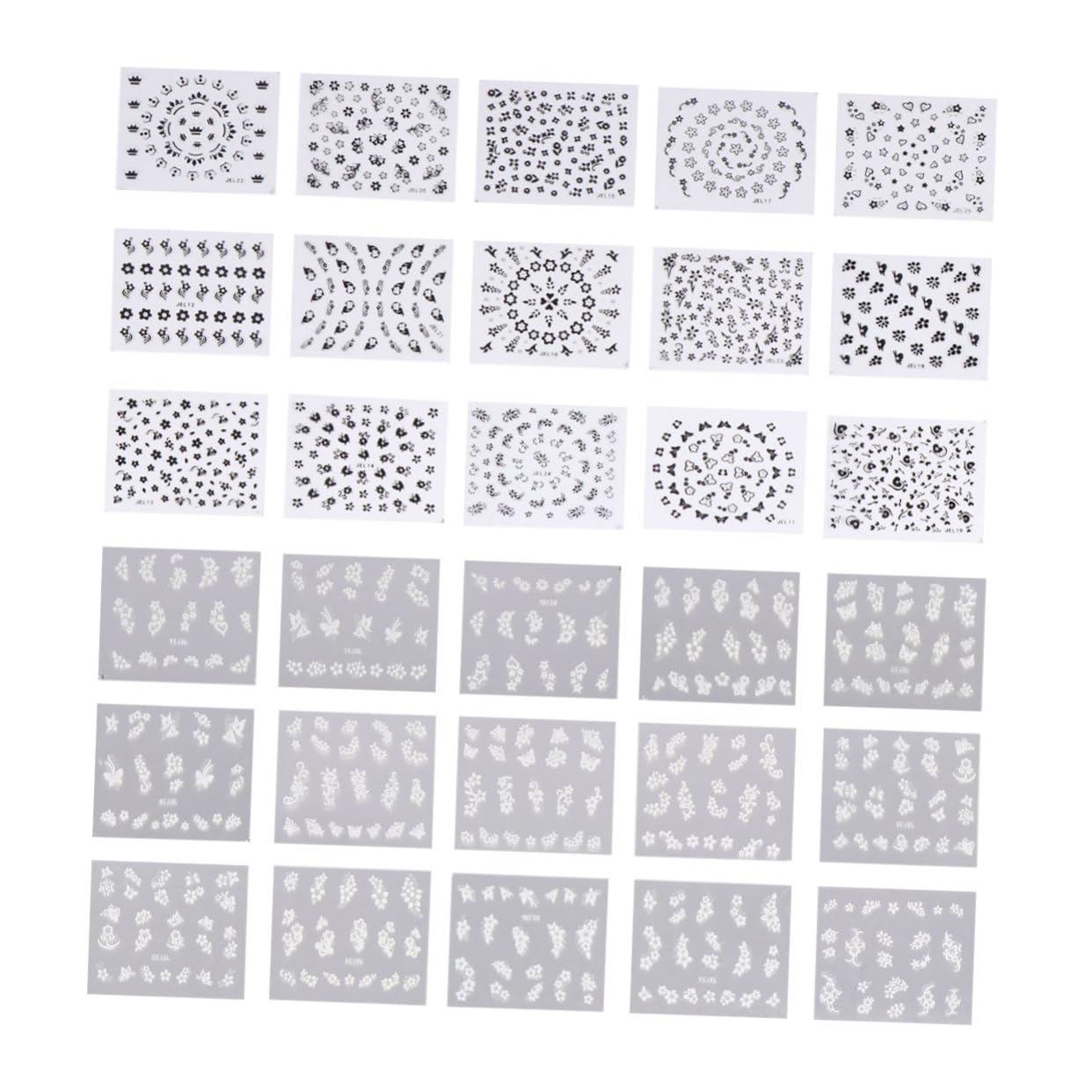 3 Set Stickers Per Unghie Adesivi Per Nail Art Colorati Decorazioni Manicure Creative Per Donne E Ragazze Per Occasione 50 Pezzi*3