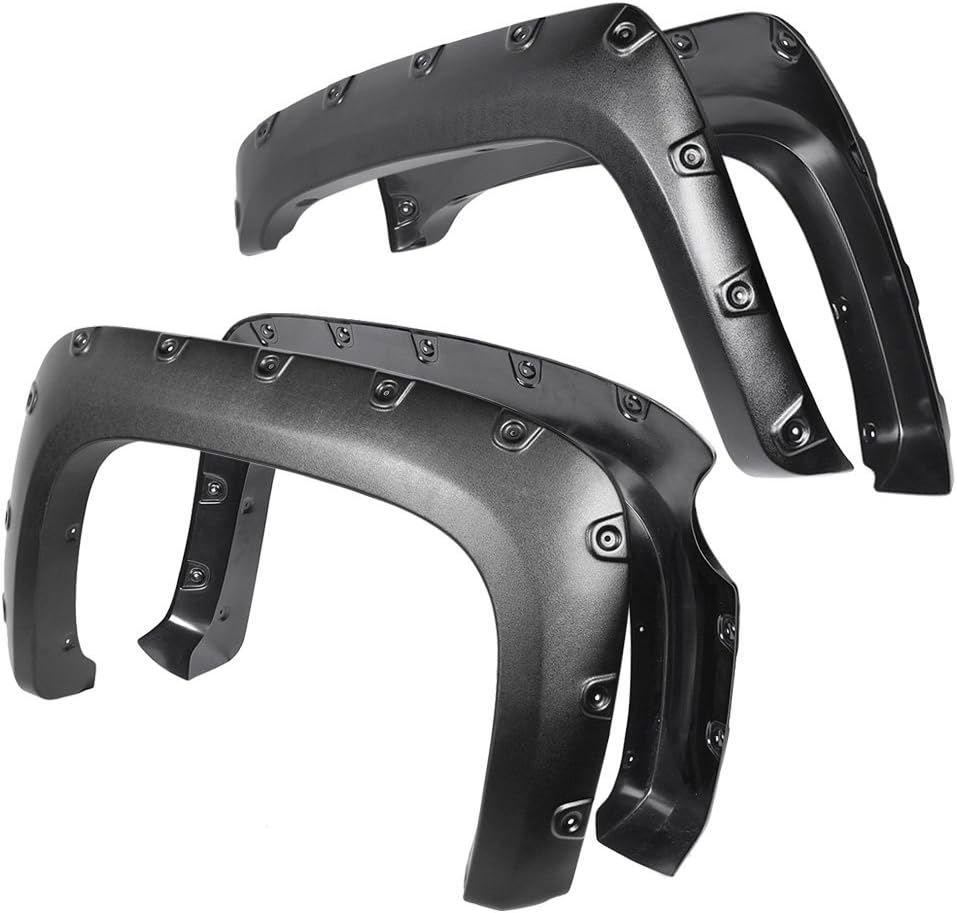 Wheel Fender Flares, Pack of 4, for 2007-2013 Chevy Silverado 1500 LT/LTZ/WT/LS/Hybrid/XFE