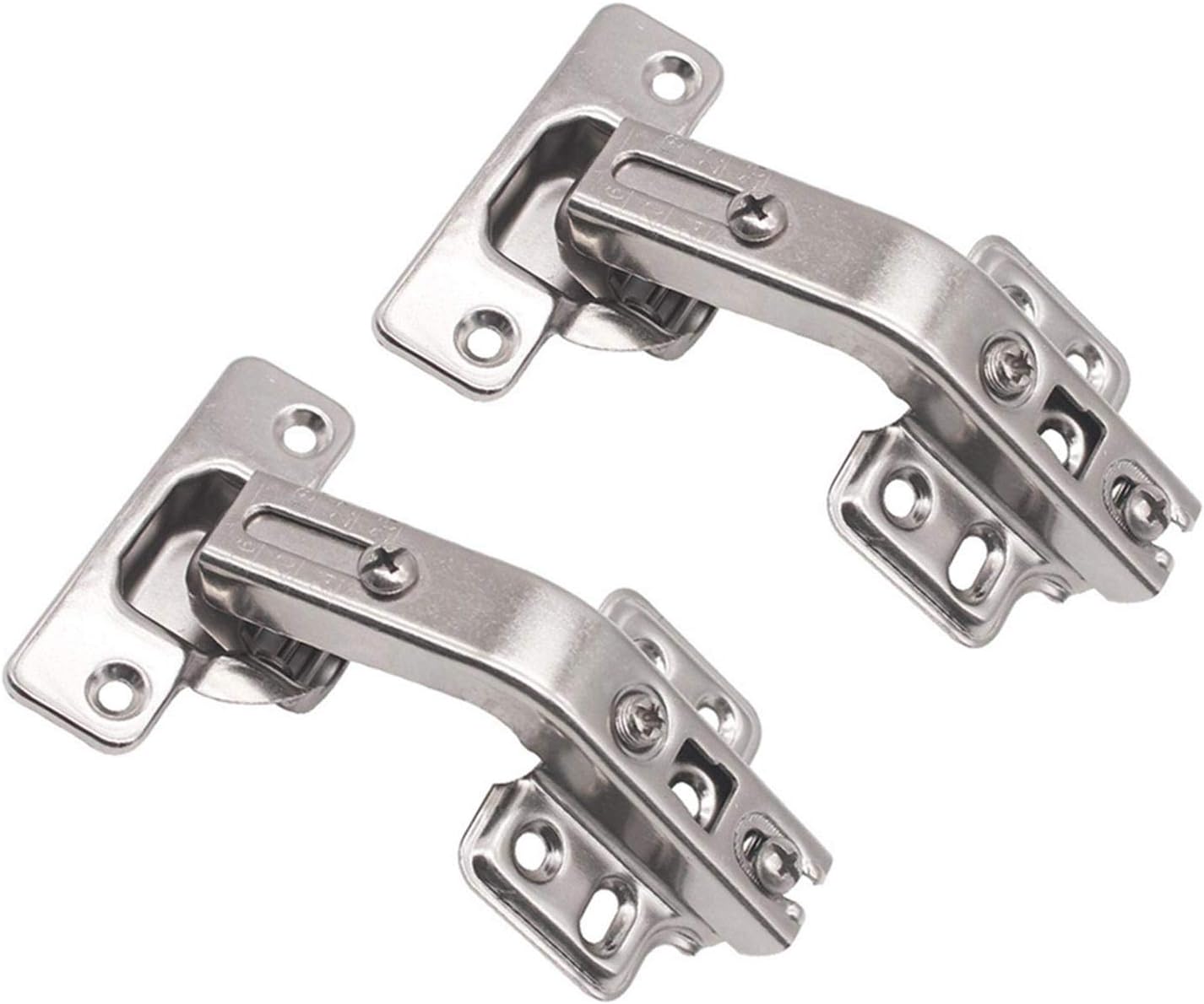 POHOVE 2pcs Cabinet Hinges,135 Degree Face Frame Cabinet Cupboard Door Hinges Corner Kitchen Cabinet,Folden Door Hinges for Combination,Cold Rolled Steel