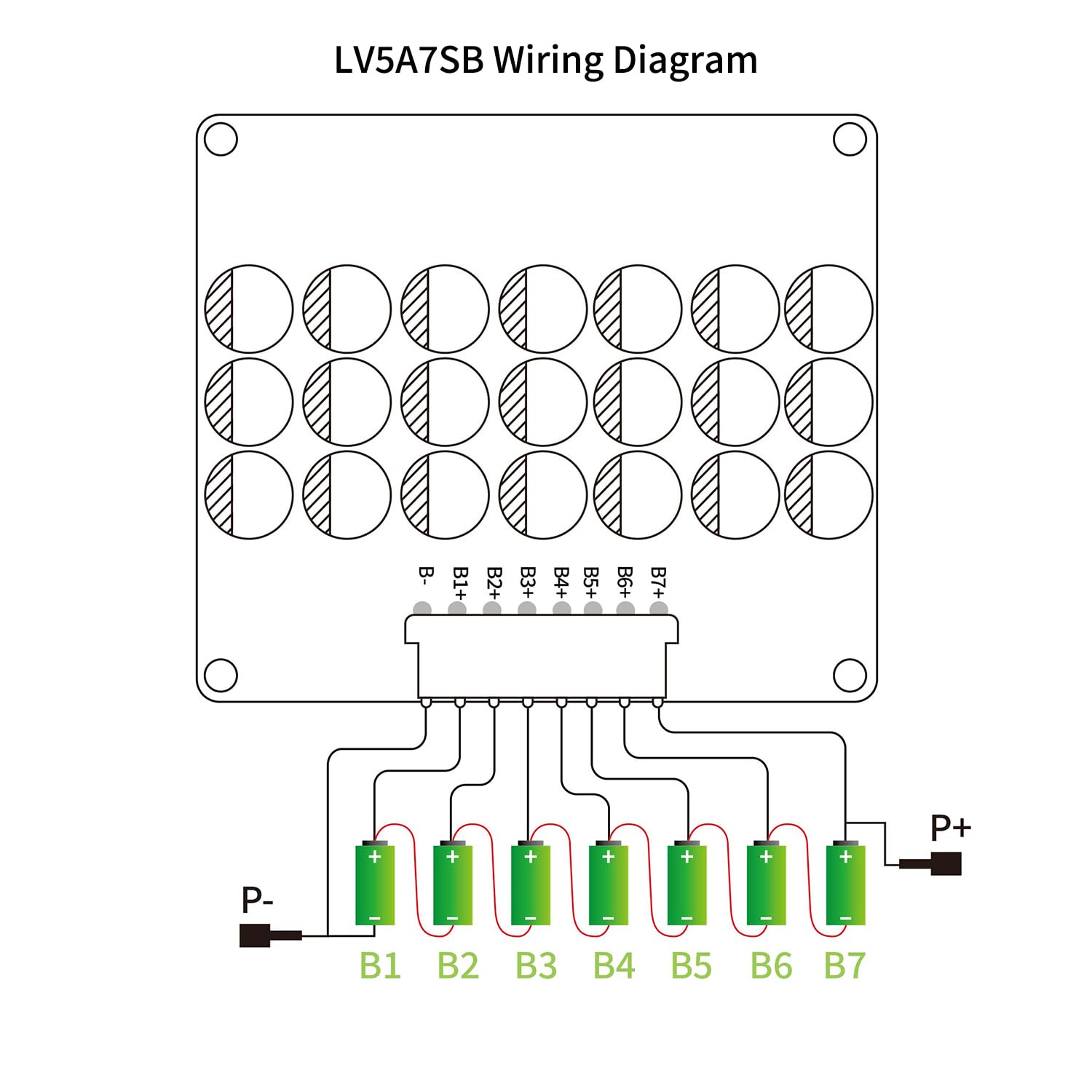 5,5 A 5S-7S dokładność 5mV aktywny inteligentny korektor | Li-ion/NCM/LiFePO4/LTO kompatybilny