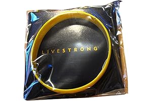 Livestrong Lance Armstrong Yellow Cancer Awareness Rubber Wristband in Adult Size
